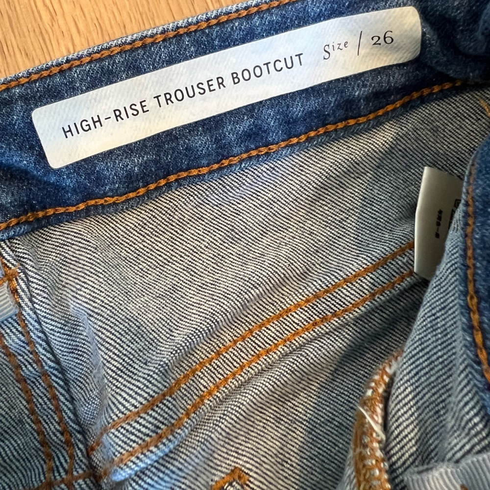 Pilcro by Anthropologie High-Rise Trouser Bootcut Jeans